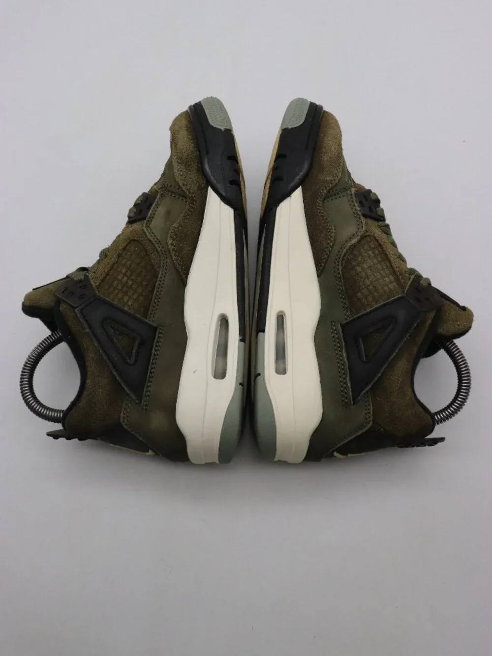 Nike Air Jordan 4 Craft Olive Youth 5 Women’s 6.5 Suede Sneakers FB9928-200 - Picture 6 of 9